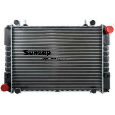 GANZ GRF07010 Радиатор для а/м ГАЗ-3302 алюминиевый 3-рядный н/о GANZ GRF07010