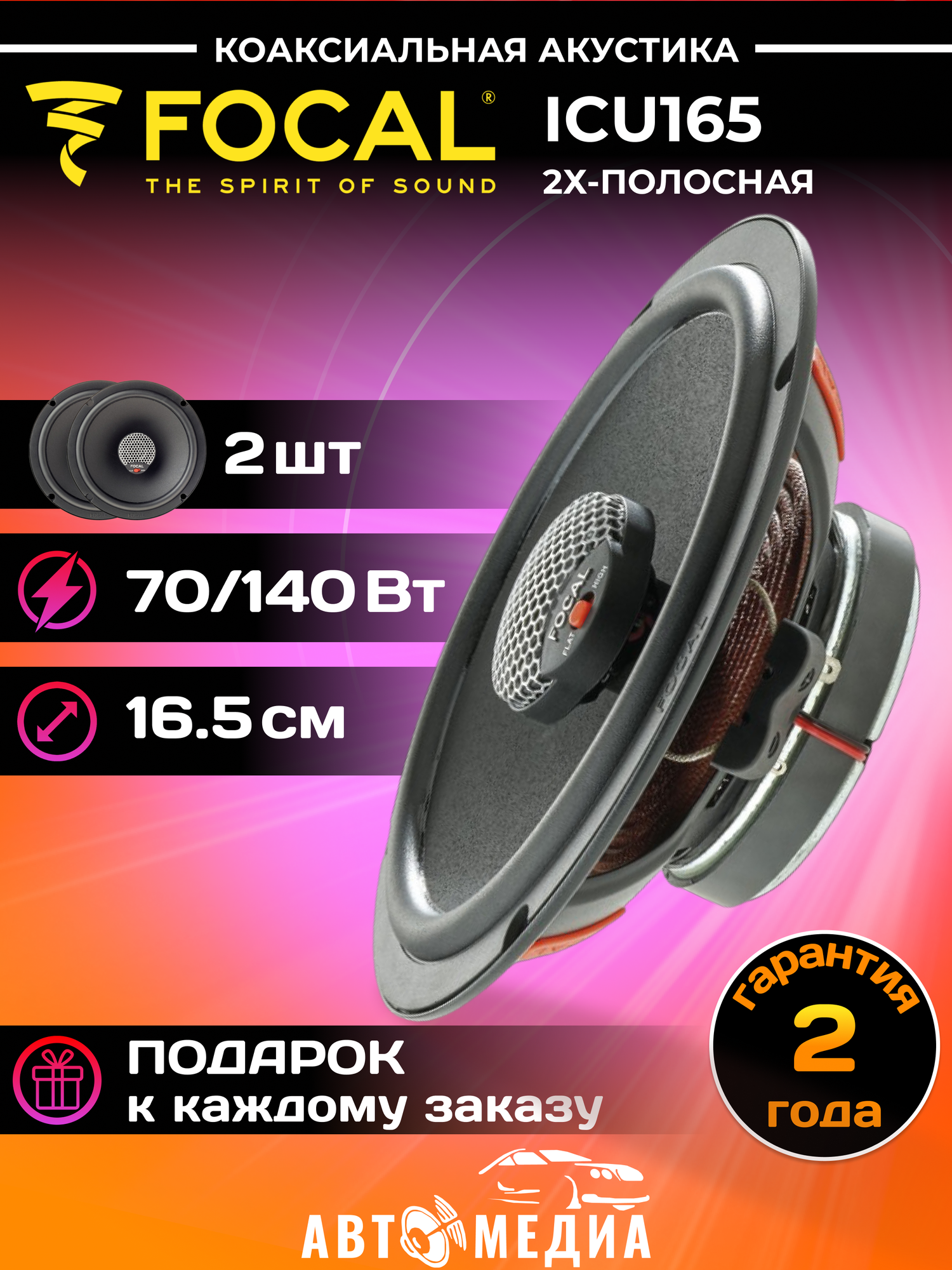 Автомобильная акустика Focal Integration ICU165