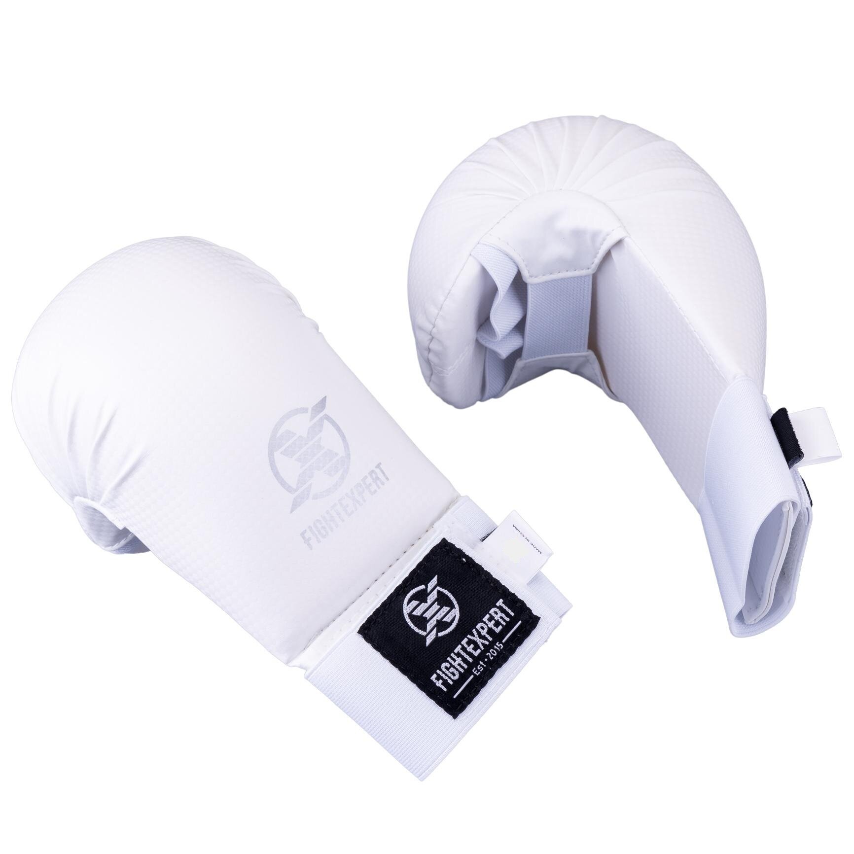 Защита кисти ( накладки) FIGHTEXPERT для каратэ, белая, размер XS