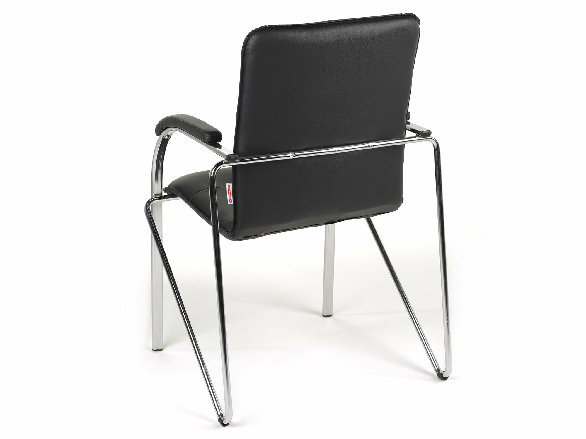 Конференц-кресло (мягк. подлокотник) Самба Экокожа Dollaro 350 черная