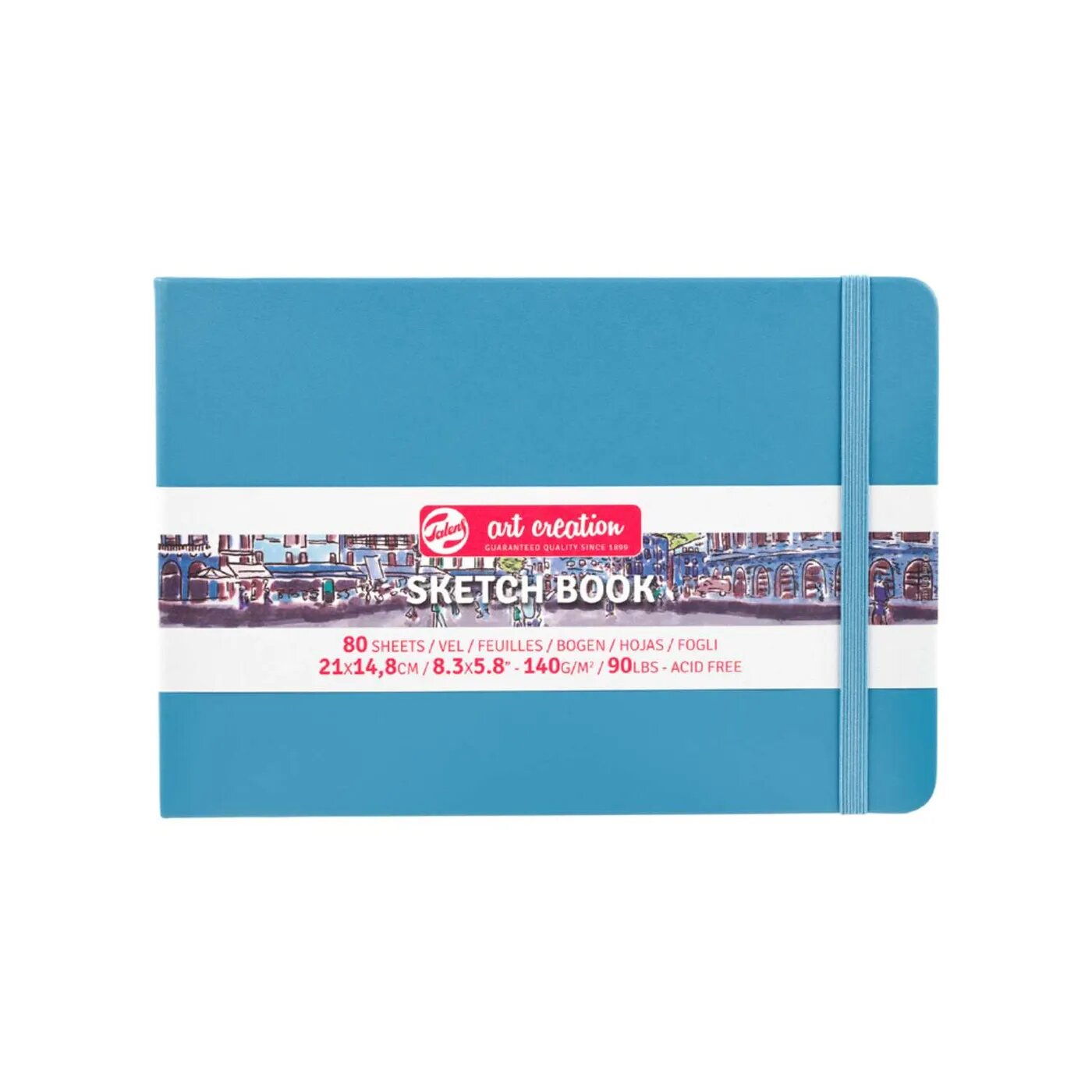 Блокнот для зарисовок Art Creation, 80 листов, 21х15 см., синий Royal Talens - фото №13