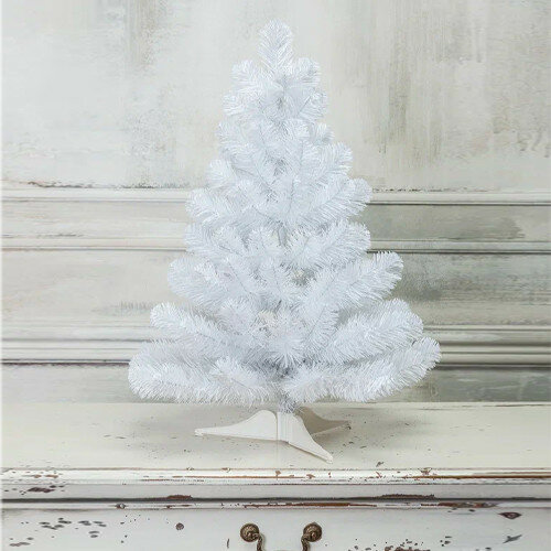 Искусственная елка Жемчужная белая 60 см, мягкая хвоя ПВХ, ЕлкиТорг (16060)
