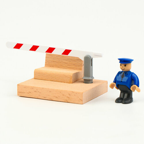 Детский шлагбаум Дорожная полиция совместим с ЖД набором Транспорт 75 6 4 см 458₽