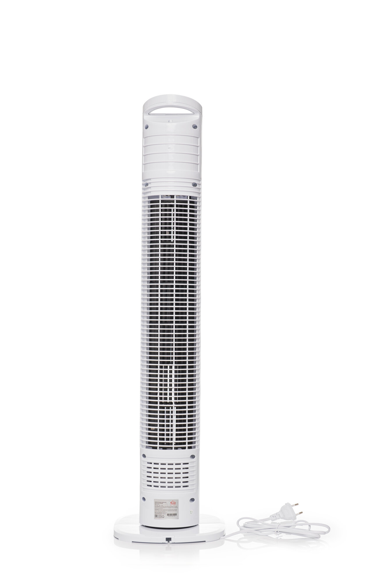 Вентилятор напольный колонный, поворотный вентилятор настольный, белый, мощность 50 W, 3 скорости, 79 см высота, Ами Мебель - фотография № 10
