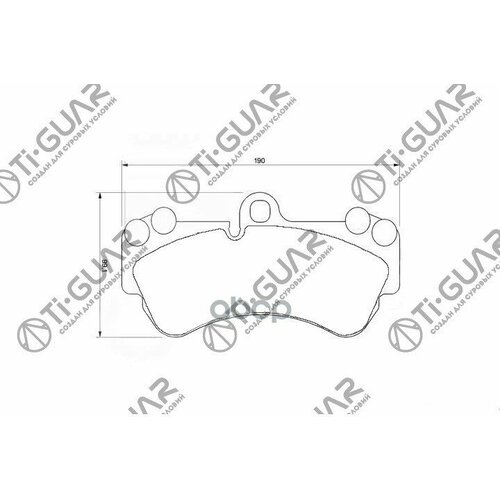 Тормозные Колодки Tg-1547Pn0345 Tiguar R1718 - Vw Touareg 02-10 Porsche Cayenne 03-10 Передние Диск Ti-Guar арт TG1547 5640₽