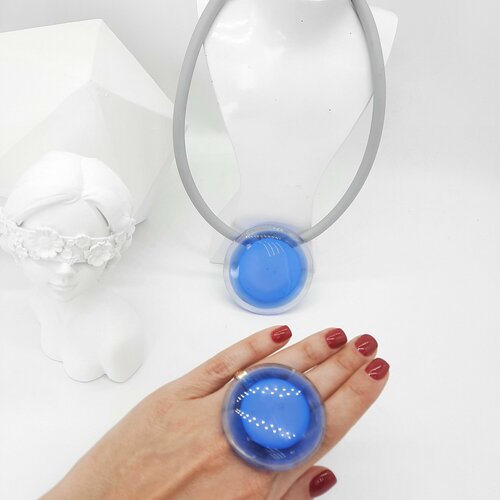 Кольцо PJ Murano, муранское стекло, стекло