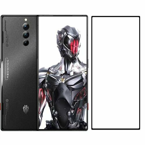 3D/5D закаленное стекло MyPads для ZTE Nubia Red Magic 8 Pro / Red Magic 8 Pro Plus с закругленными изогнутыми краями, полностью закрывает экран по. чехол mypads парень тигр красный для zte nubia red magic 8 pro red magic 8 pro plus задняя панель накладка бампер