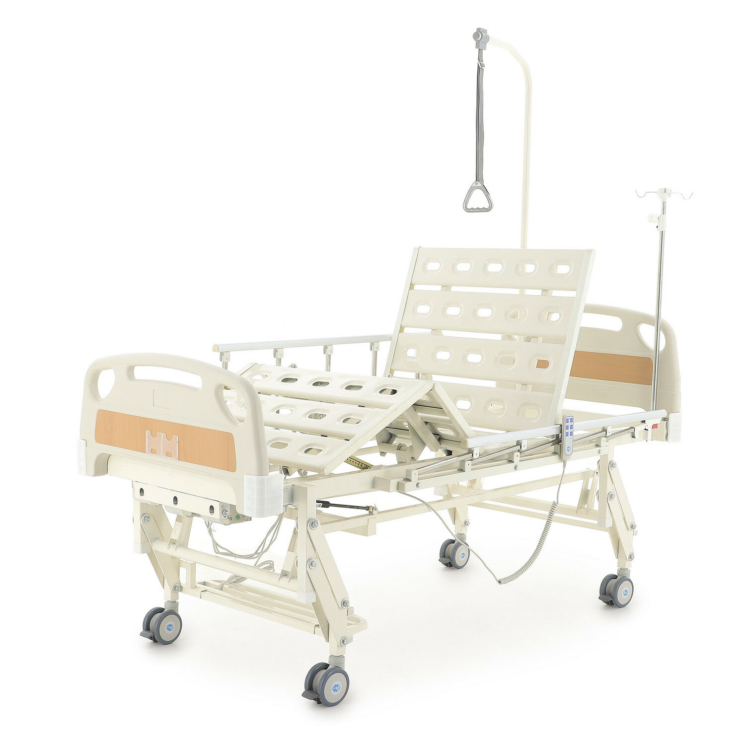 Кровать электрическая функциональная с регулировкой высоты DB-6 (MosMed -DB-6) белая для лежащих больных с поднятием секции спины, поднятием ног и регулировки по высоте
