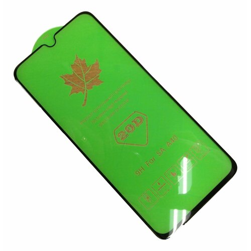 Защитное стекло с рамкой 3D олеофобное покрытие для Samsung Galaxy A60 Черное 255₽