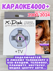 Караоке диск. 4000+ караоке песен на флешке USB для TV