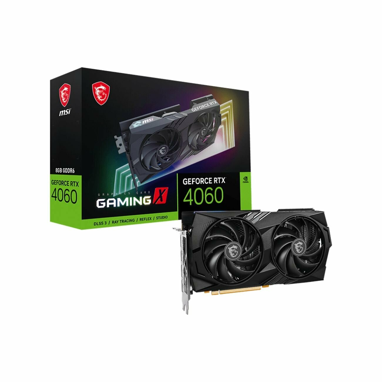 Видеокарта MSI NVIDIA GeForce RTX 4060 GAMING X 8GB