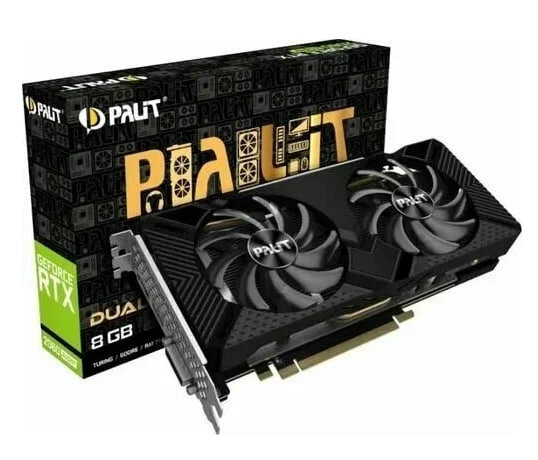 Видеокарта Palit GeForce RTX 2060 SUPER DUAL 8GB (NE6206S018P2-1160A-1), Retail