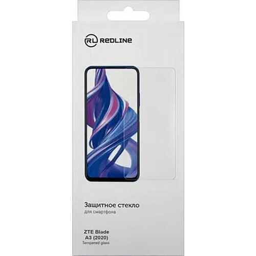 Защитное стекло Red Line Tempered Glass для ZTE Blade A3 (2020) глянцевое защитный экран red line для zte blade a3 2019 tempered glass ут000021698