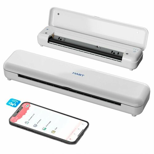 Беспроводной термокопировальный тату принтер с Bluetooth MAST Smart Wireless Tattoo Printer A4 (принтер для тату) белый, white