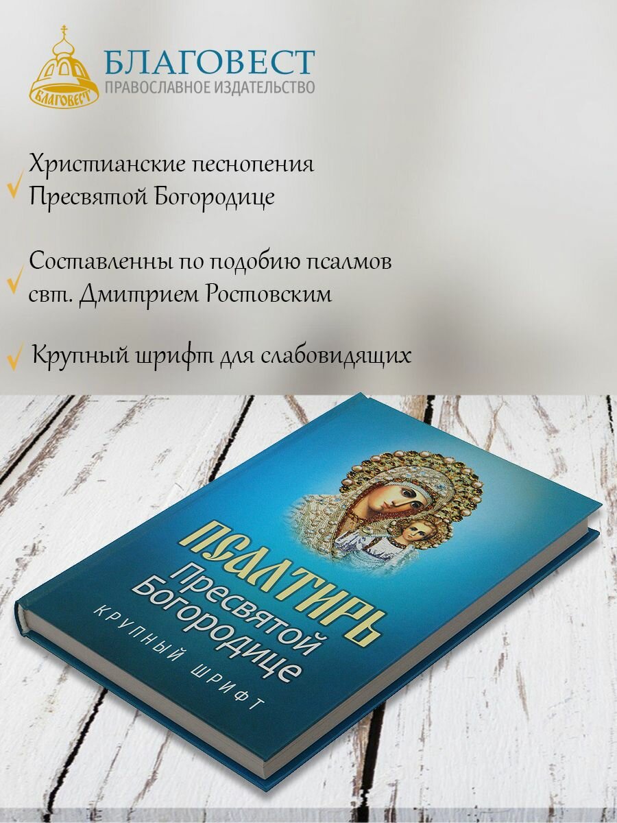 Псалтирь Пресвятой Богородице. Крупный шрифт - фото №2