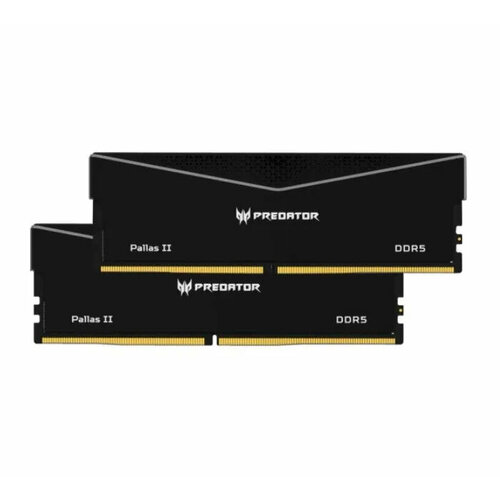 Оперативная память Acer Predator Pallas II Black [BL.9BWWR.438] DIMM DDR5 64Гб(6400МГц, CL32, 2x32Гб, радиатор)