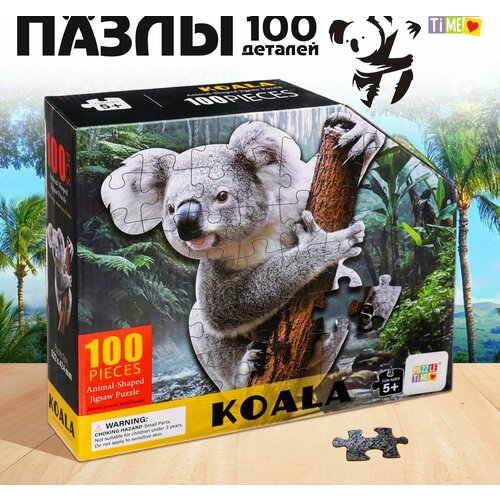 Фигурный пазл Милая коала, 100 деталей