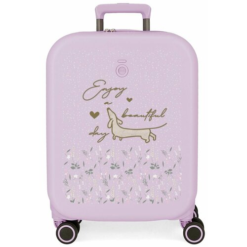 Чемодан Enso 9519123, размер S, лиловый чемодан enso 9361722 размер s розовый