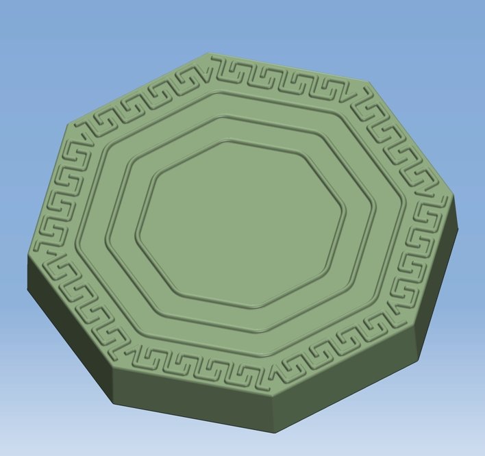 Комплект форм для брусчатки Камелот НН  Восьмигранник   пластик  толщина 4 см  6 элементов