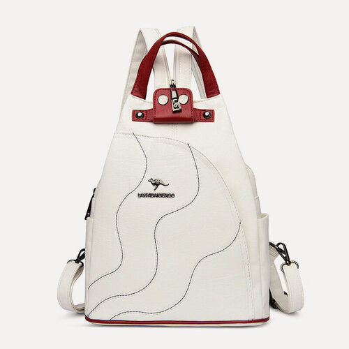 Изображение товара Рюкзак, женский, бежевый, многофункциональный, корейский