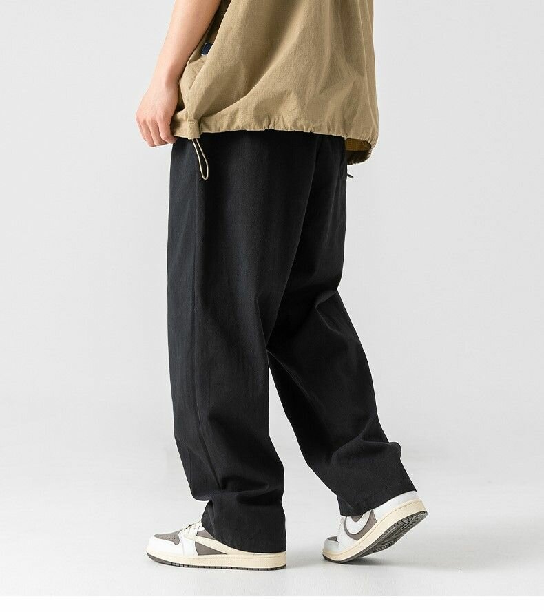 Брюки  Весна-лето 2024, размер XL, черный — фото 1