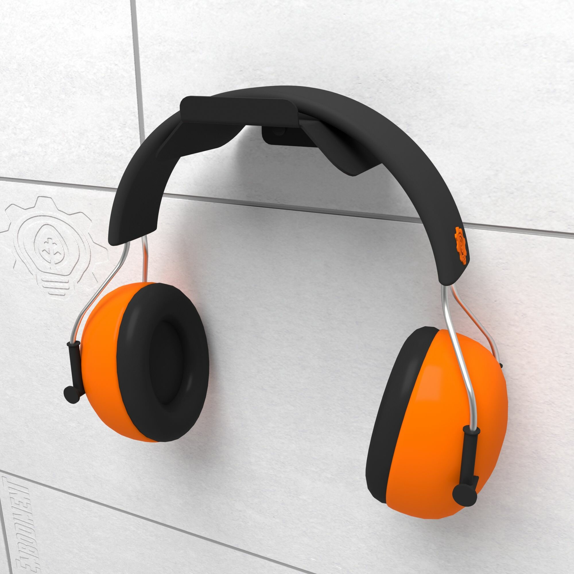 Держатель для наушников, настенный, черный — фото 1