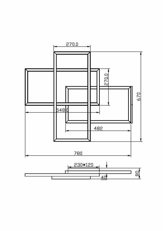 Maytoni Потолочный светильник Maytoni MOD016CL-L80BK