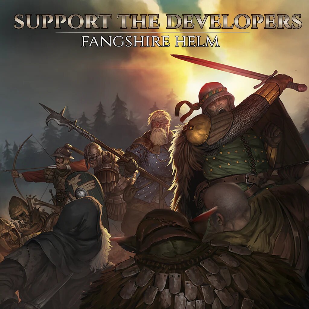 Дополнение Battle Brothers – Support the Developers & Fangshire Helm, цифровое издание PlayStation 4, регион Турция / код пополнения баланса