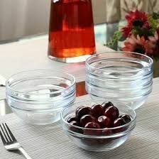 Набор из шести стеклянных салатников Chef's 14 см. в подарочной упаковке. — фото 1