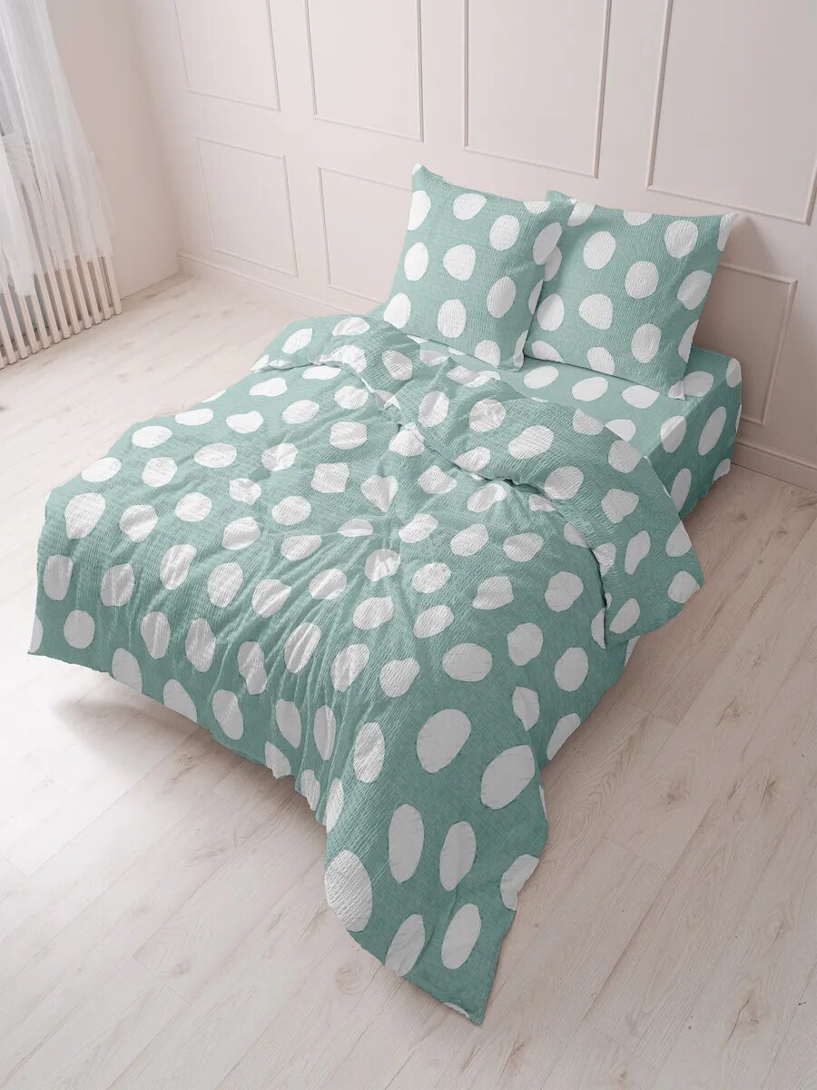 Постельное белье 1,5 гофре крепированная ткань — фото 1