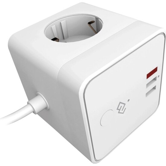Умная розетка Digma DiPlug Cube 1 EU Wi-Fi белый (DPC13S)