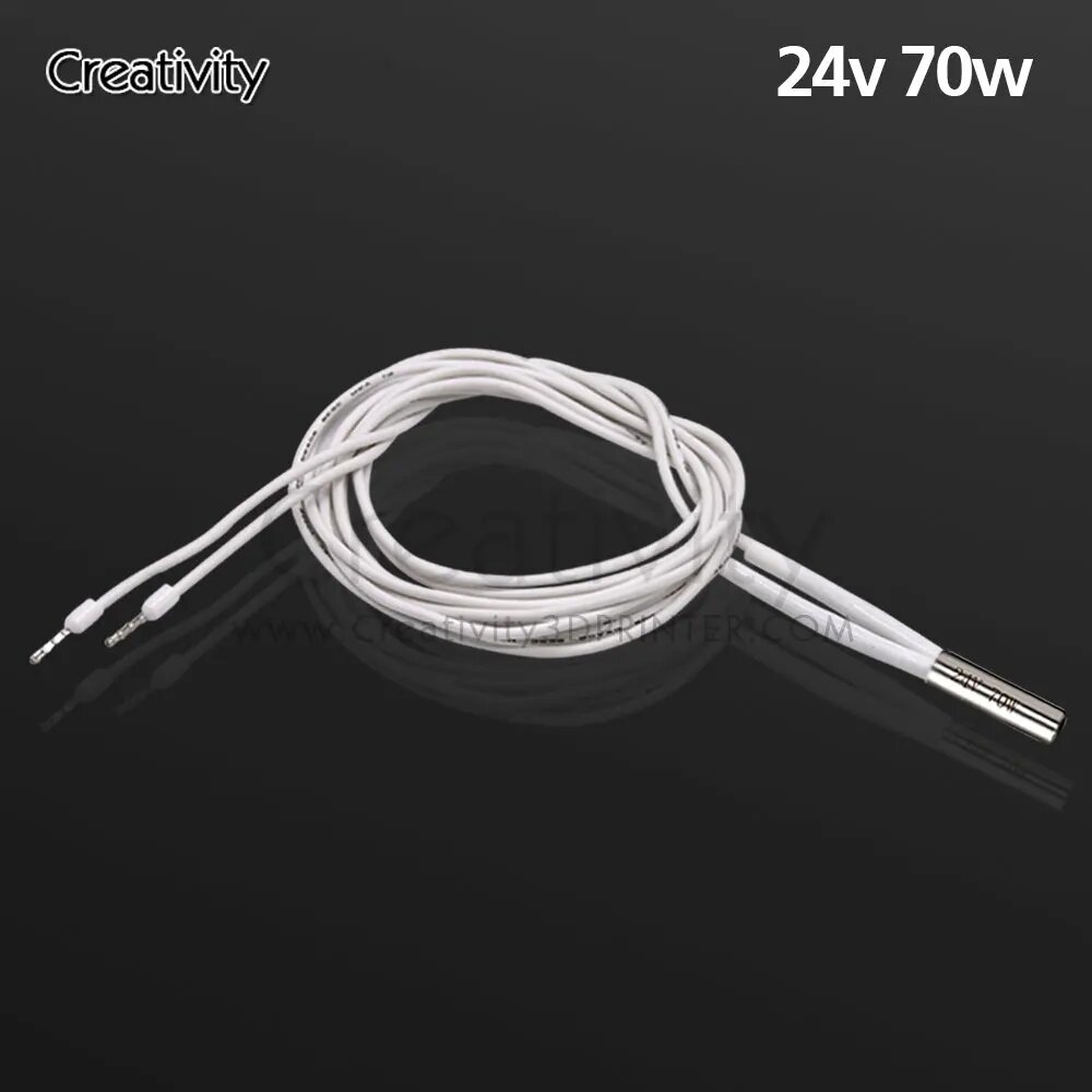 24 В 70 Вт обогреватель стержень-картридж с высокой температурой для дубликатора Wanhao Ender 3 Pro Ender 5 Pro Plus CR10S Pro CR10 v2 v3 3D-принтер