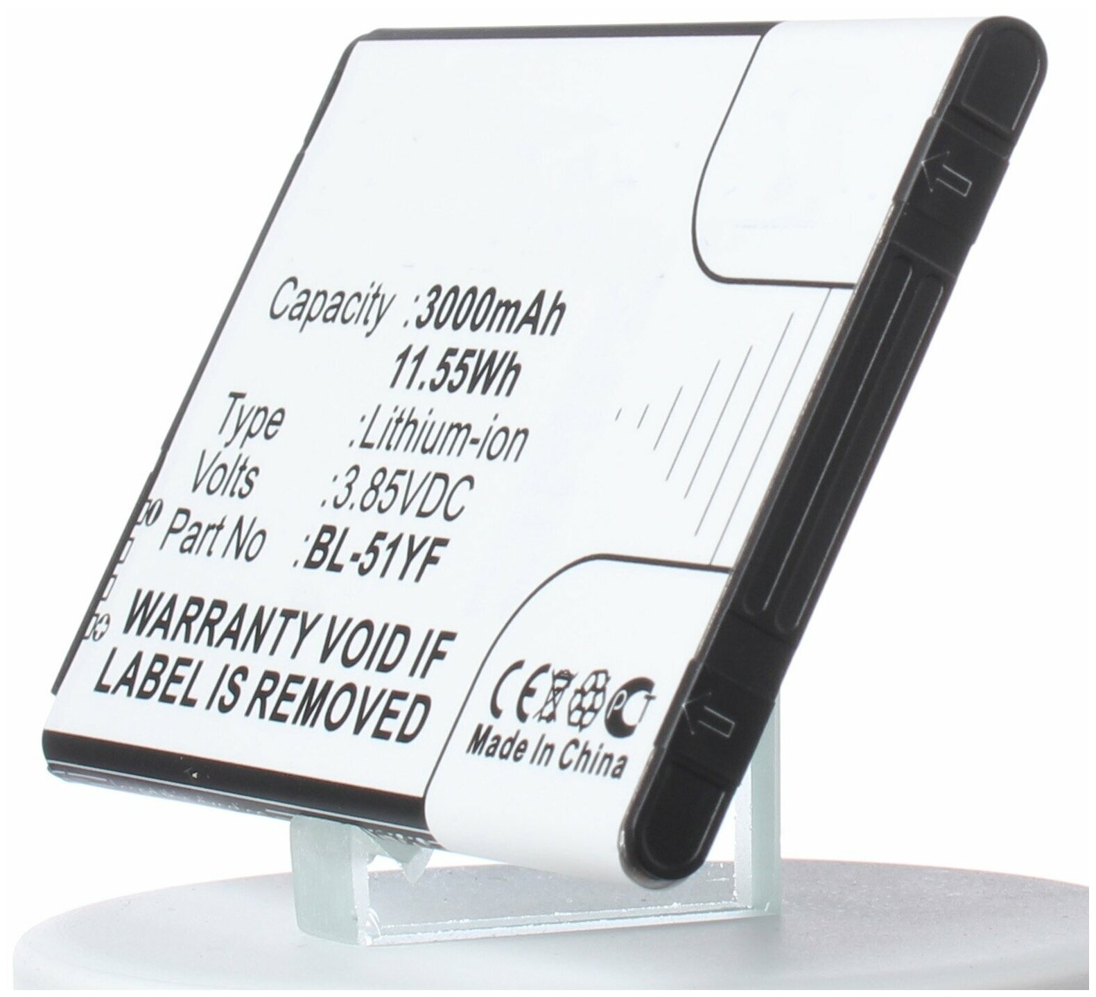 Аккумулятор iBatt iB-U1-M865 3000mAh для LG X190, H818 G4, H815 G4, H810, H818P, G4 Stylus, H540, H811, VS986, DS1402, G4 Note, H818N,