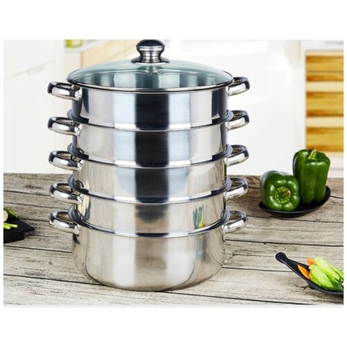 Мантоварка-Пароварка 30 см Нерж сталь 5 уров 5900₽