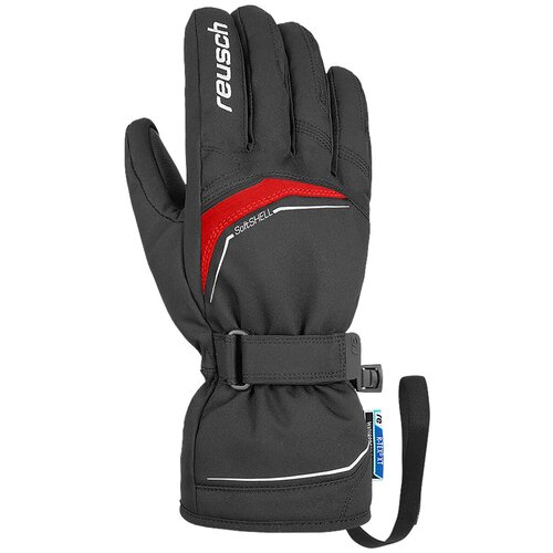 фото Перчатки горнолыжные reusch 2021-22 primus r-tex xt black/fire red (inch (дюйм):10,5)