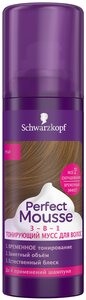 Schwarzkopf Тонирующий мусс Perfect Mousse, русый, 120 мл, 120 г