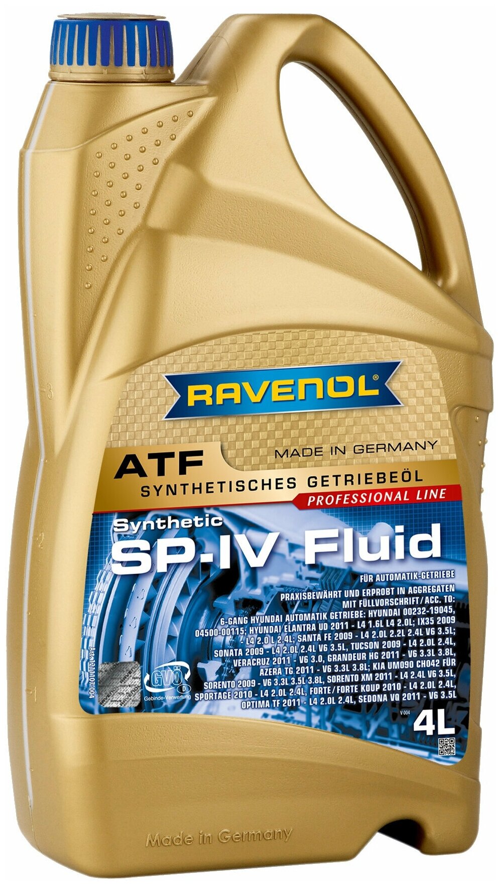 RAVENOL 4014835714090 4L ATF SP-IV FLUID NEW  