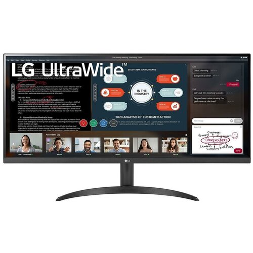 Монитор 34 LG UltraWide 34WP500-B черный монитор 23 8 lg 24mp60g b ips 1920x1080 250кд м2 5мс 75hz