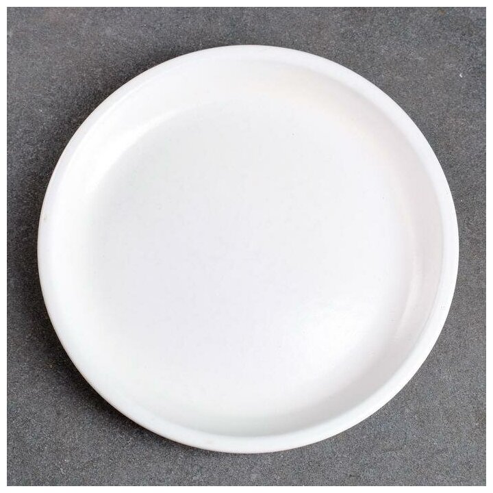 Поддон керамический белый № 2 , диаметр 9,5 см 5512013