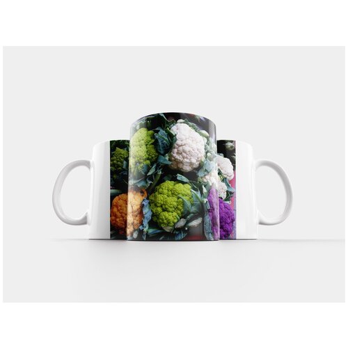 фото Кружка "цветная капуста, разноцветный, овощи" 320 мл lotsprints