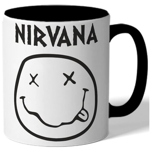фото Кружка цветная nirvana - смайлик с языком drabs