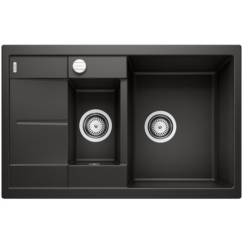 Накладная кухонная мойка 78х50см, Blanco Metra 6S Compact, матовое черный
