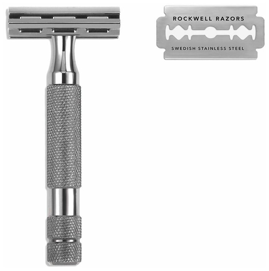 Т-образная бритва Rockwell 2C, белый хром Rockwell Razors - фото №7