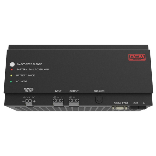 Источник бесперебойного питания Powercom DRU 500VA/300W, DIN Rail, 230V, RS-232, 2 year warranty (1114005) (DRU-500)