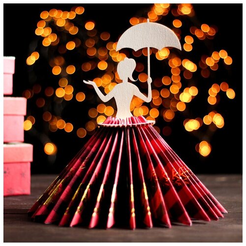 Салфетница Девушка с зонтиком , 25×13×13 см