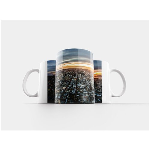 фото Кружка "сан- франциско, заход солнца, городской" 320 мл lotsprints