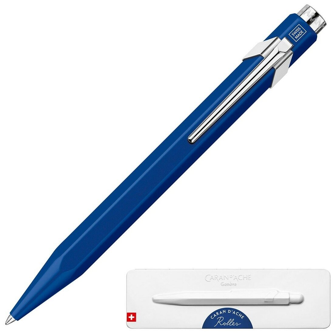 Ручка-роллер без колпачка Caran d'Ache Office 849 Silky Blue (846.659)