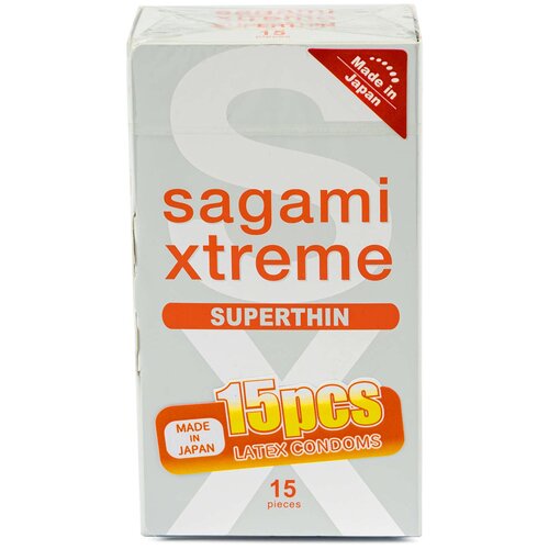 Презервативы Sagami Xtreme Superthin, 15 шт. презервативы sagami xtreme superthin 36 шт