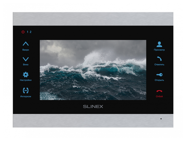 Видеодомофон SL-07МHD Silver+Black - фотография № 1