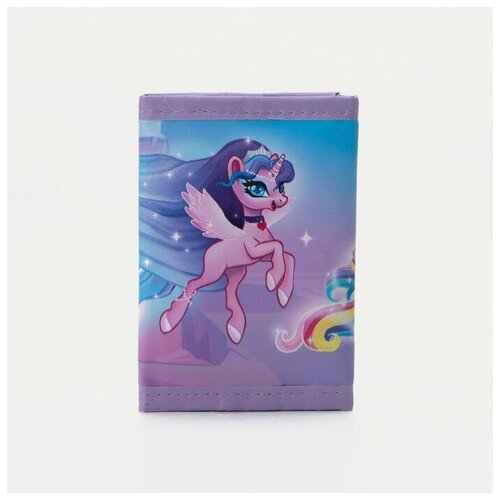 фото Кошелёк детский, 2 отдела на липучке, цвет розово/голубой барсоня